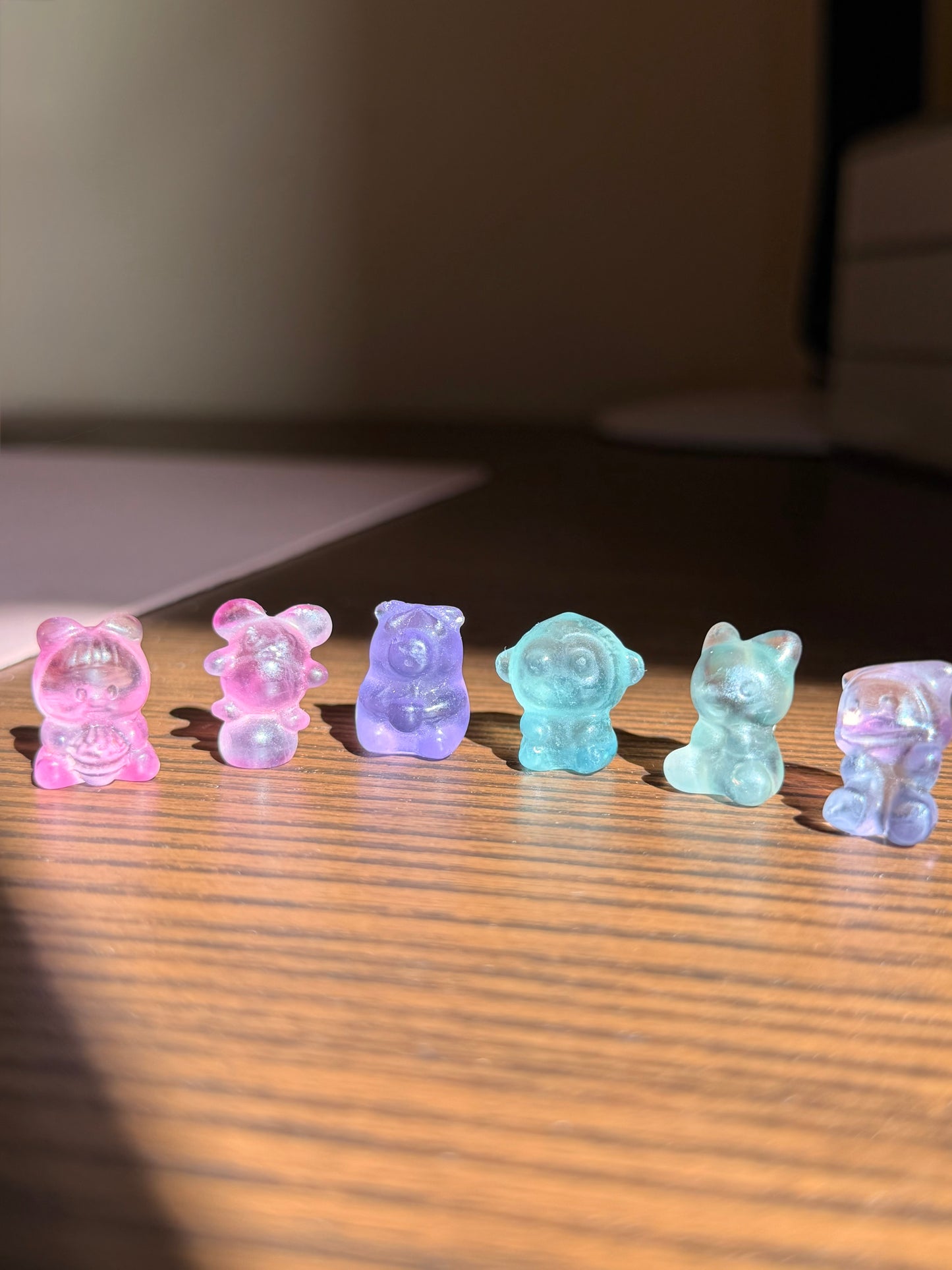 Mini carvings in fluorite