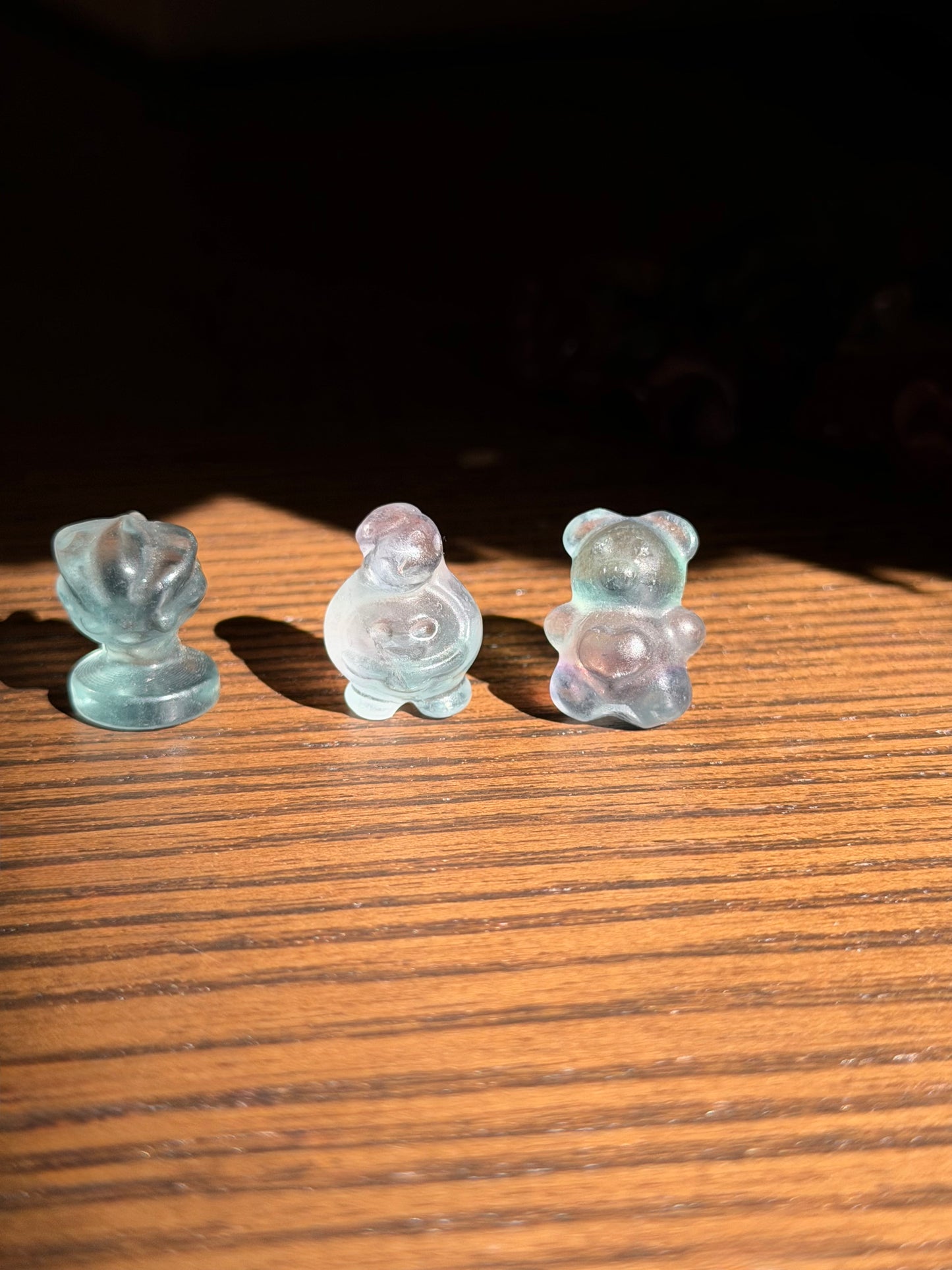 Mini carvings in fluorite