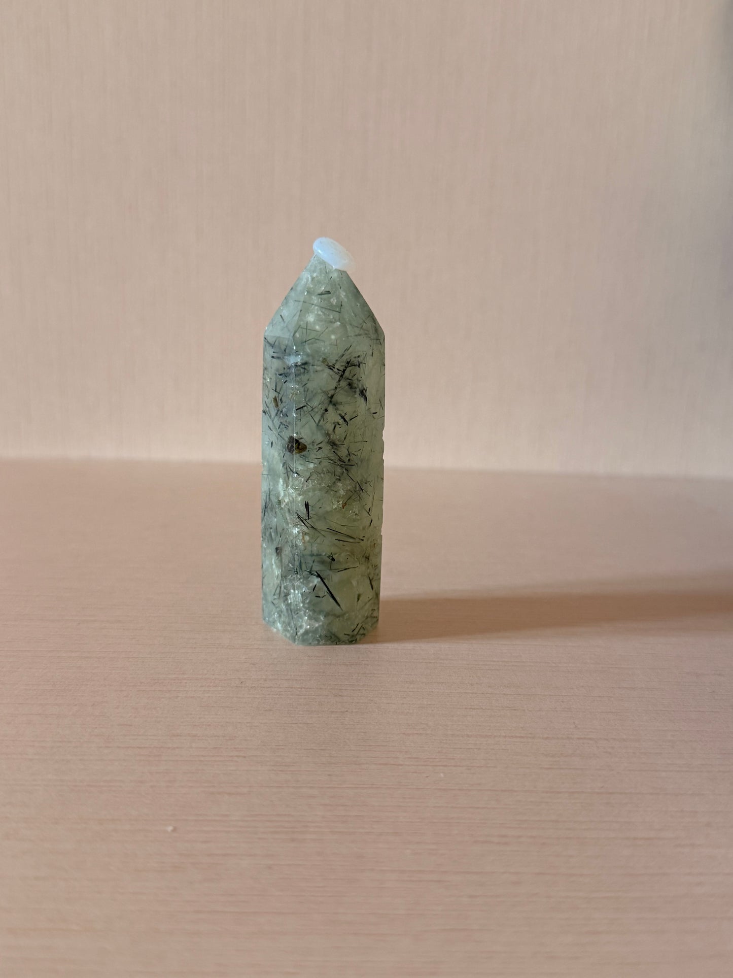 Punte di Prehnite con Epidoto